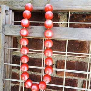 Moonlight Lucite‎ bead necklace